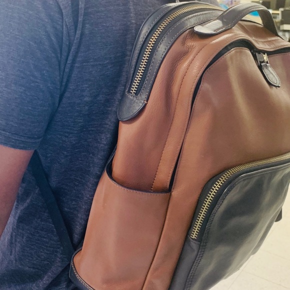 Coach Men's Leather Backpack - Picture 5 of 8